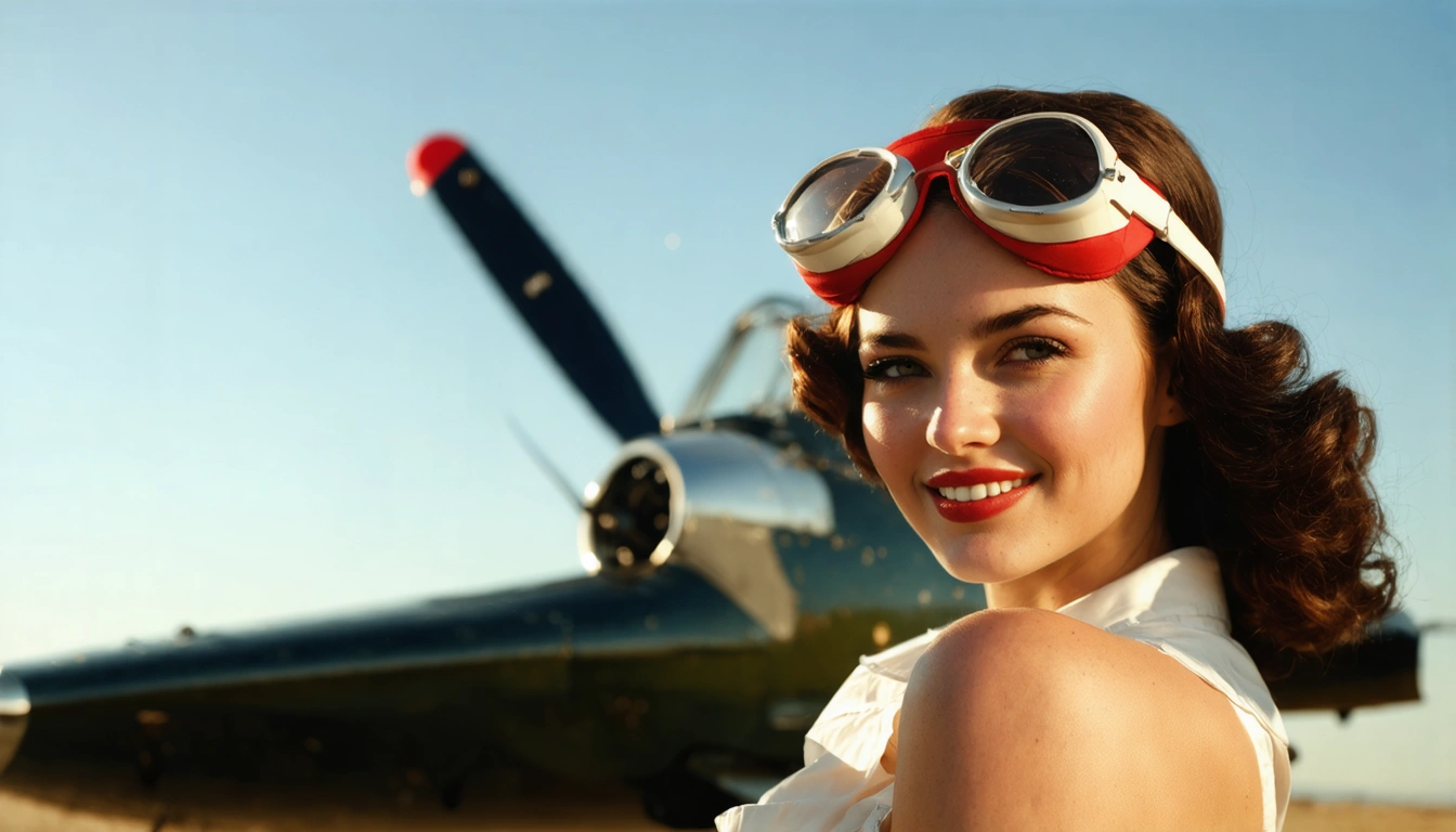 aviator Pin Up